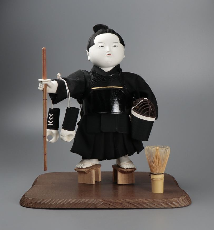 □片岡光春作 『道場通い』 高さ約42.5㎝ 五月人形 □ きょうと修学
