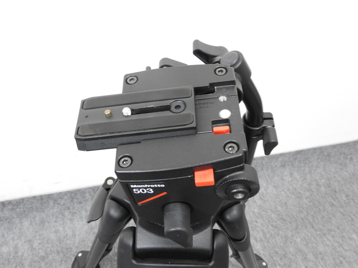 ☆Manfrotto／マンフロット 525MVB 503 三脚 雲台 セット ケース付き