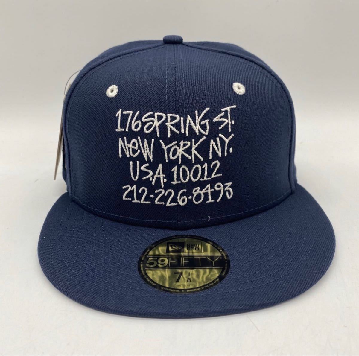 7-1/8 56.8cm】新品 STUSSY NEW ERA 59FLFTY NYC CHAPTER CAP NAVY 