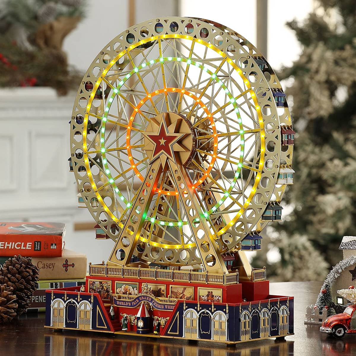 ミスタークリスマス 観覧車型オルゴール　新品未開封 遊園地 フェリスウィール 豪華装飾 イルミネーション