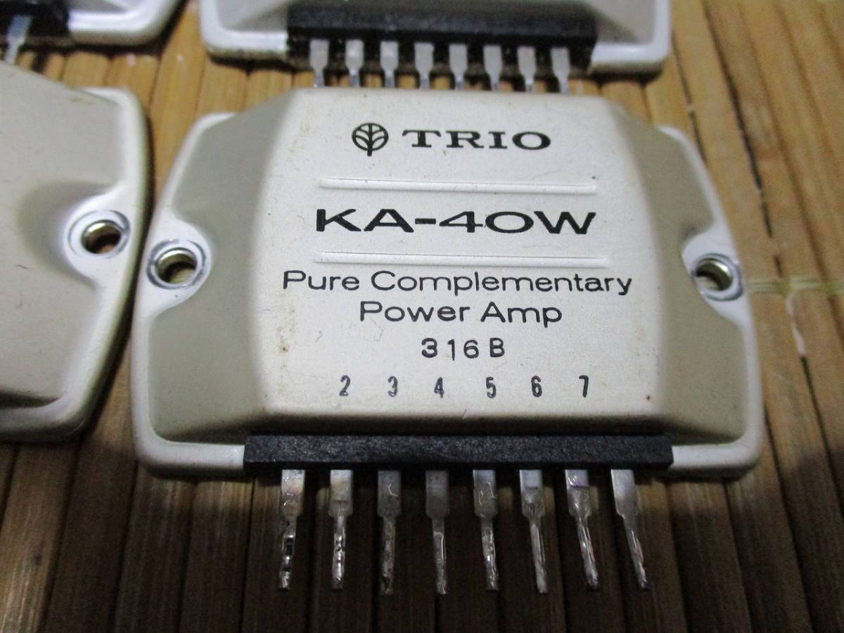 トリオ製・サンケン電気製・パワーアンプ・IC・各4個・ジャンク(集積 