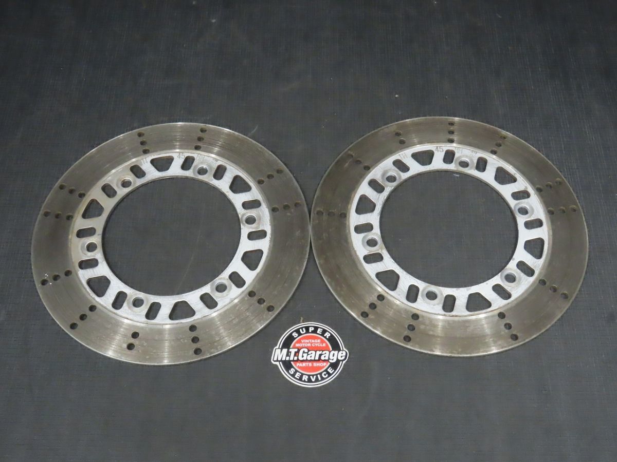 1984年 GPZ550F ZX550A フロントブレーキディスクローター左右set【080