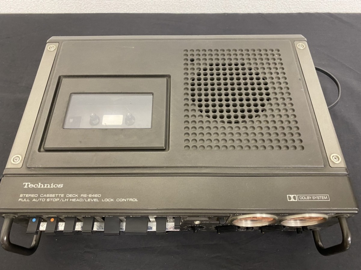 Technics テクニクス RS-646D カセットデッキ レトロオーディオ 通電
