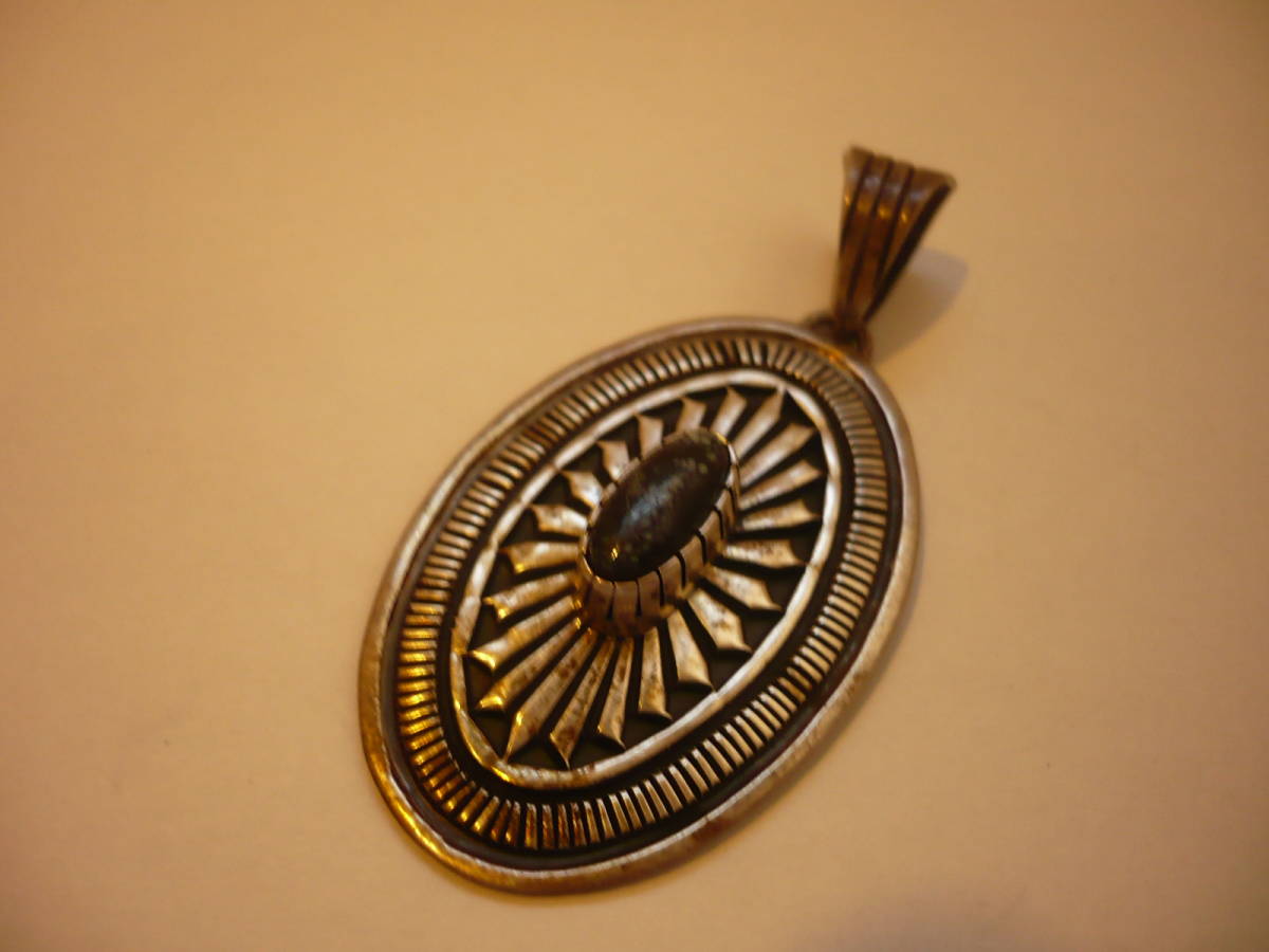 ナバホ族 スタンプワーク インディアンジュエリー JEWELRY ターコイズ