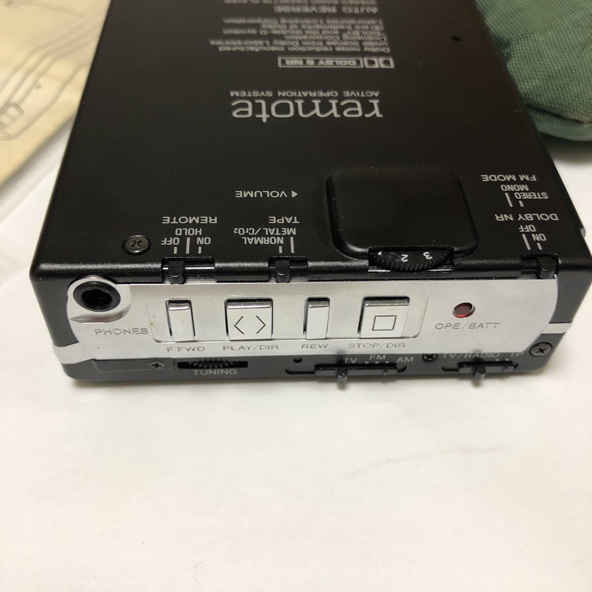 ジャンク】AIWA アイワ ステレオカセットプレーヤー HS-PL30 ブラック
