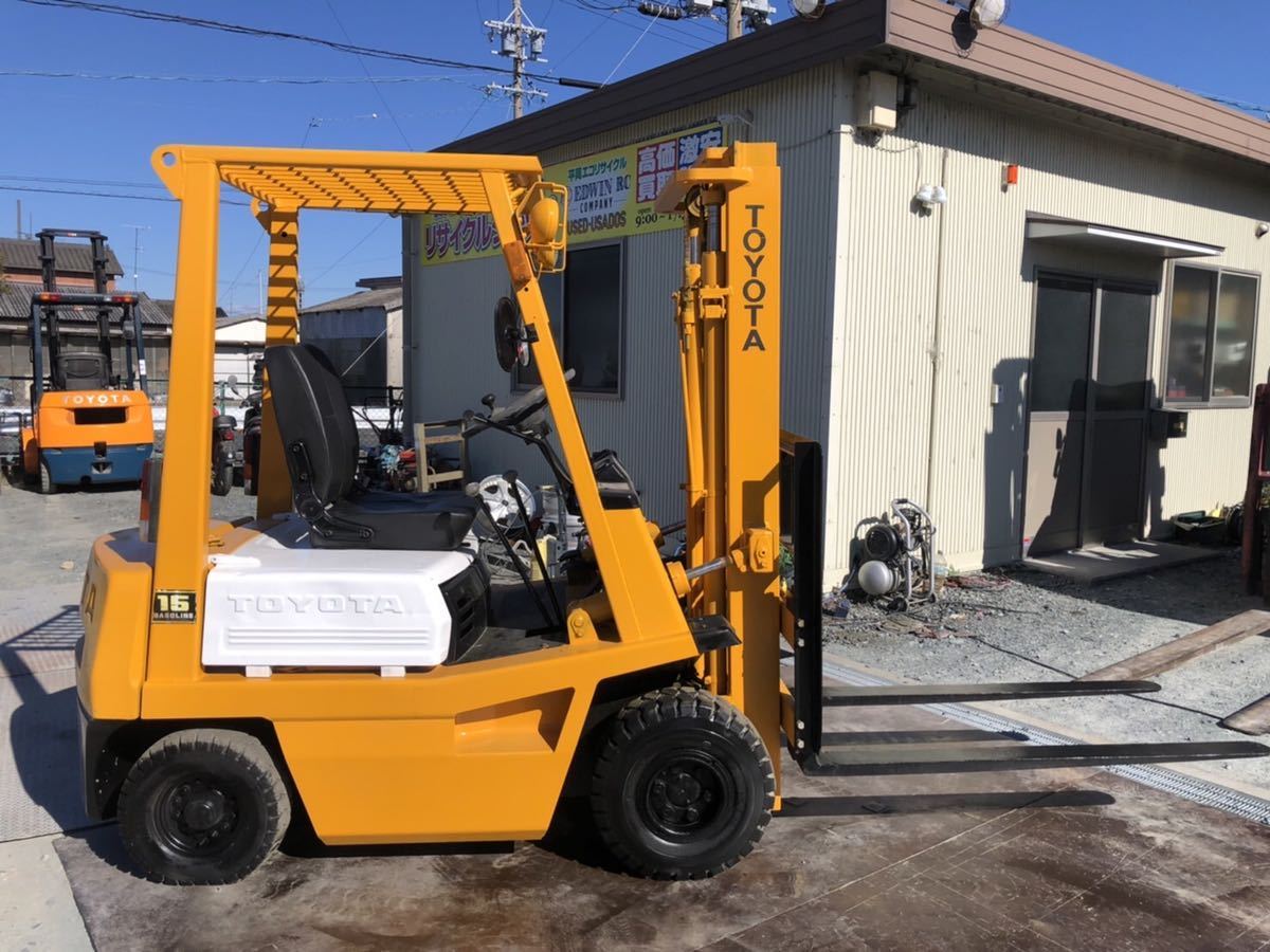 磐田市発 /トヨタTOYOTAフォークリフト4FGL15ガソリン車/動作確認済み 