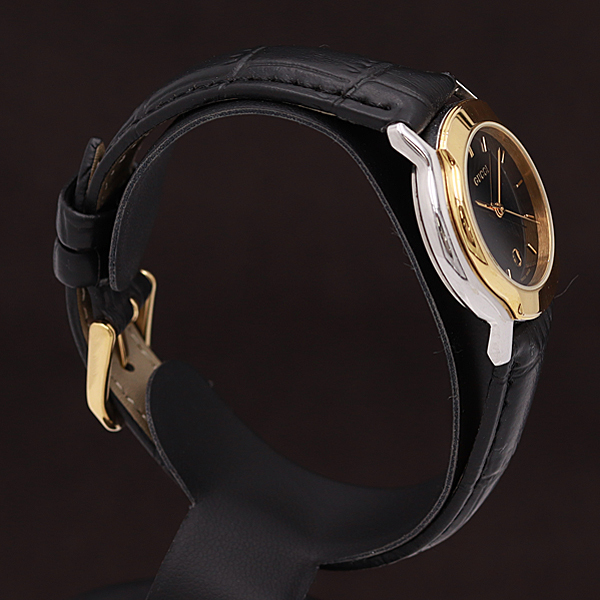 GUCCI 5500L 黒文字盤 レディース腕時計 稼働品 鑑定済⁄稼働品GUCCI グッチ 腕時計 レディース 5500L デイト