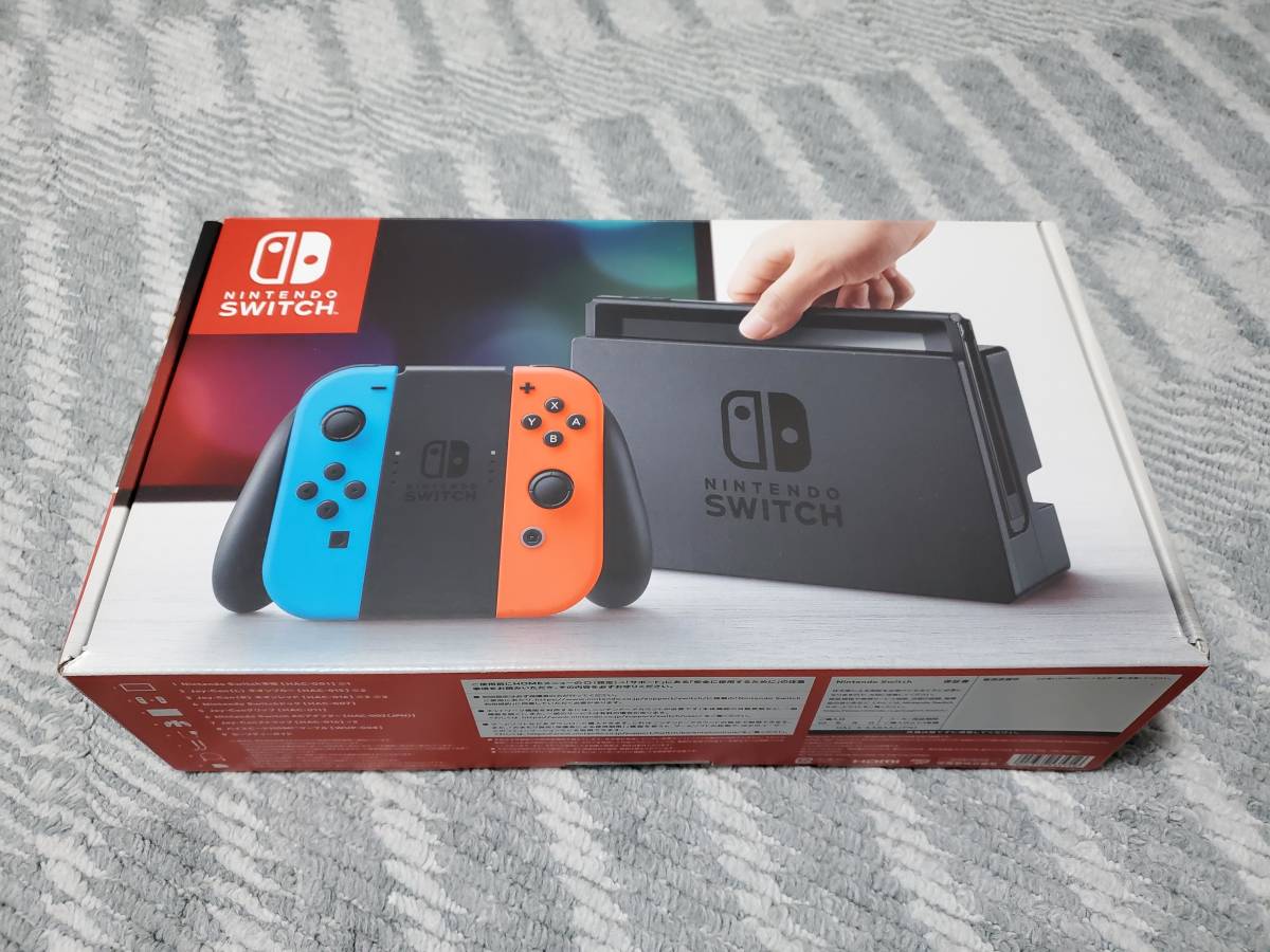 ニンテンドースイッチ本体 Joy-Con(L) ネオンブルー/(R) ネオンレッド HAC-S-KABAA