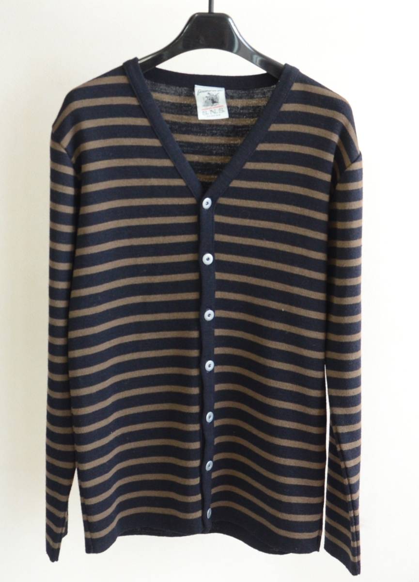 美品 S.N.S.HERNING × fennica 薄手ウールニット カーディガン size S