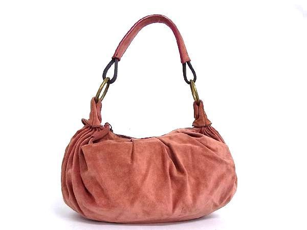 高品質，大人気 1円 miumiu ミュウミュウ スエード ワンハンドル ハンドバッグ ショルダーバッグ 肩掛けかばん 手提げ レディース ピンク系 V6561アh(かばん、バッグ)｜売買されたオークション情報、yahooの商品 かばん、バッグ