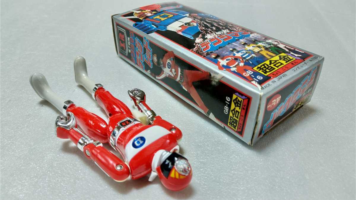 完品！ 未使用？ デンジレッド 昭和 超合金 デンジマン ポピニカ