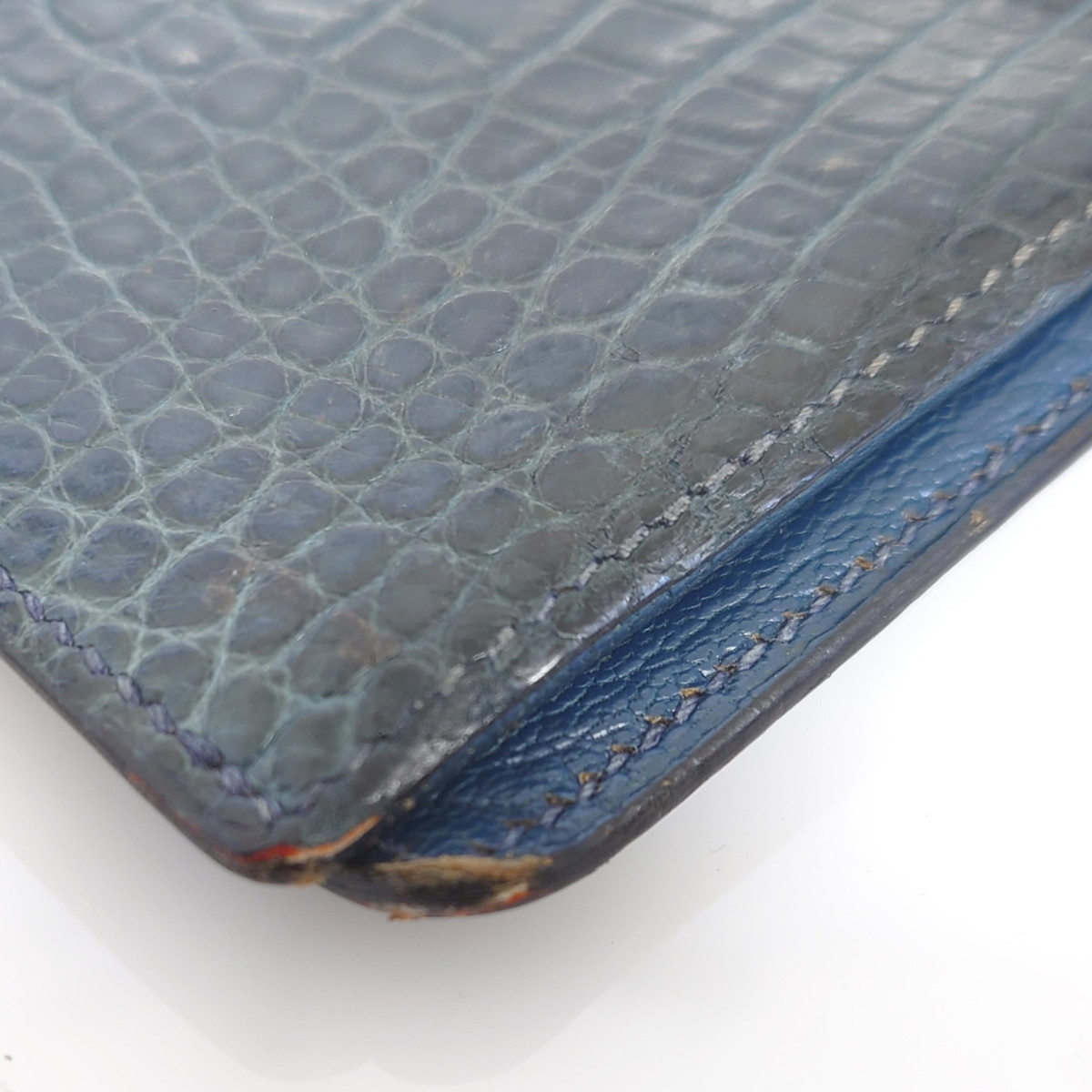 HERMES エルメス 財布 ベアン クロコダイル アリゲーター マット □F 