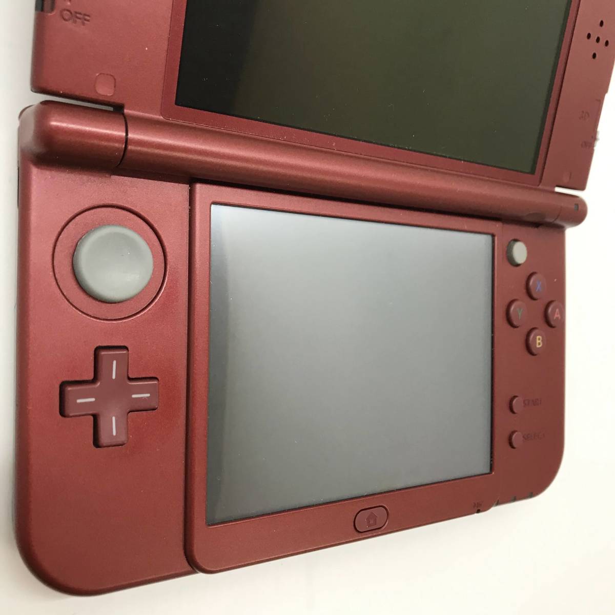 Newニンテンドー3DS LL メタリックレッド 動作確認済み（No.4742 ☆1円 