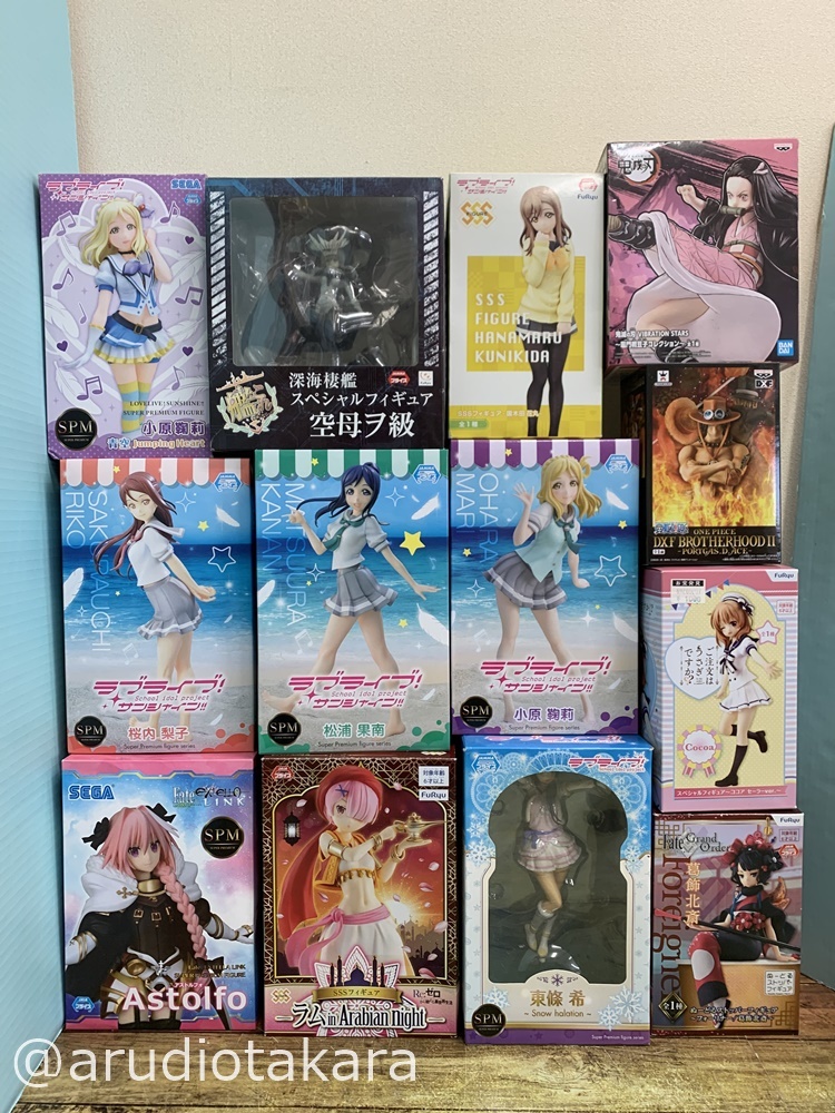 ☆1円スタート!!☆未開封品あり☆FuRyu SPM SEGA 艦これ 鬼滅 禰豆子 ワンピース ラブライブ! 他 フィギュア 計13個セット