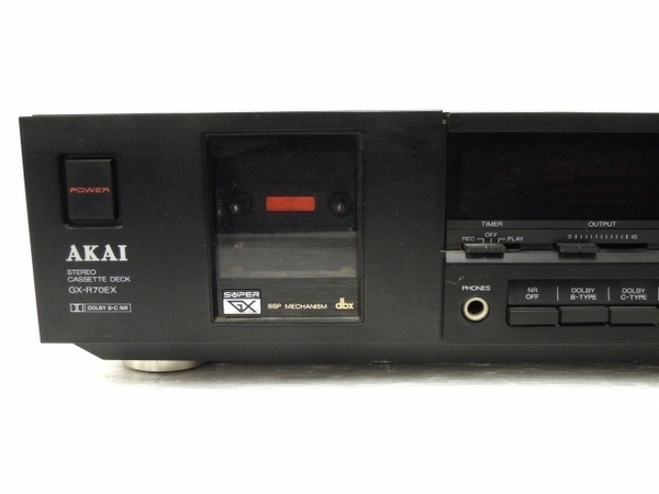AKAI GX-R70EX カセットデッキ オーディオ 音響機材 アカイ ジャンク O6158362 GX-R70EX AKAI アカイ J オート開閉 音響
