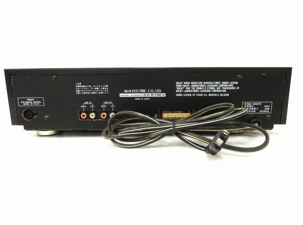 AKAI GX-R70EX カセットデッキ オーディオ 音響機材 アカイ ジャンク O6158362 GX-R70EX AKAI アカイ J オート開閉 音響