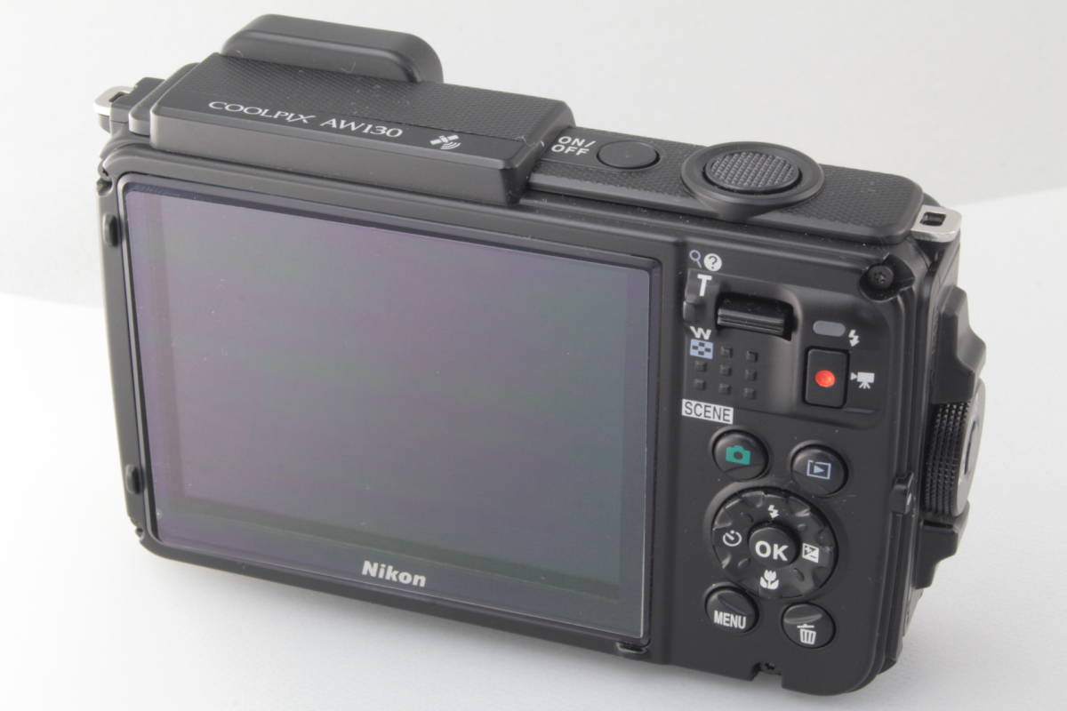 AA (極上美品) Nikon ニコン COOLPIX AW130 ブラック 防水 初期不良 