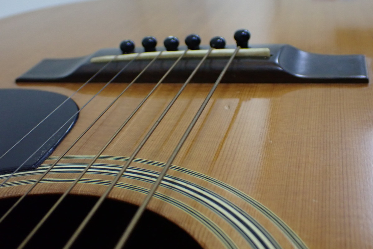 Yamaki アコースティックギター 135 トップ単板　ハードケース付 YAMAKI CUSTOM 135 トップ単板 | 昭和ギター再生工房 SAKO Repair Studio