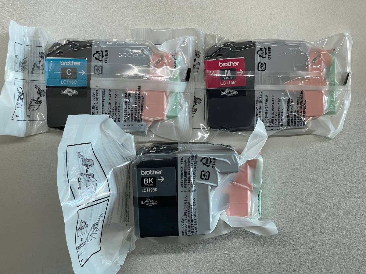 brother純正 インクカートリッジ LC119/115-4PK（イエローは欠品