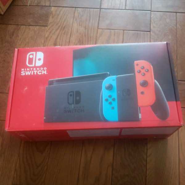 Nintendo Switch本体　中古 中古/新型ニンテンドースイッチ本体 ネオンブルー ネオンレッド 保証印