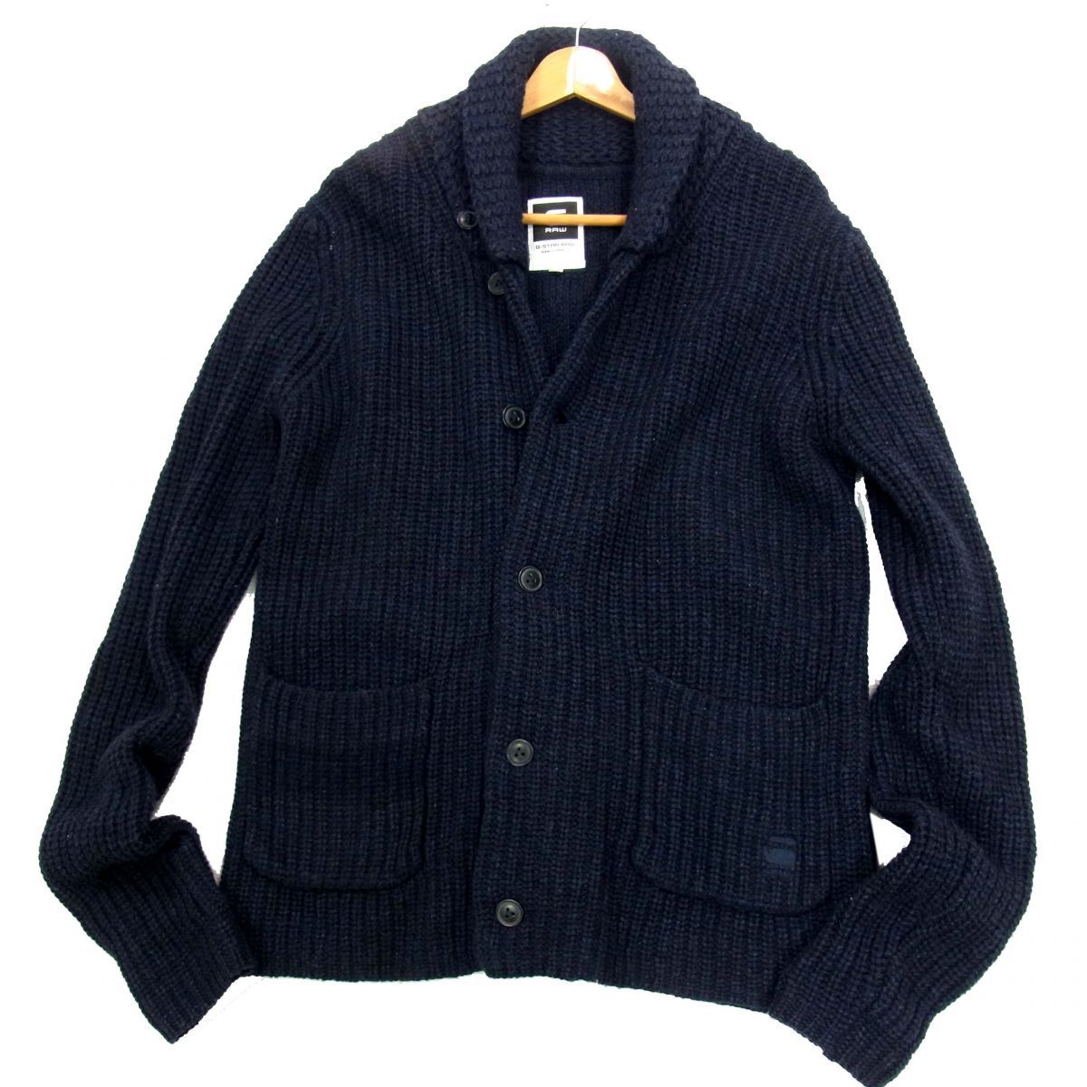  ジースターロウ ニットジャケット カーディガン COVER CARDIGAN KNIT 秋冬物 ルーズシルエット メンズ XLサイズ 正規品 G-STAR RAW 1円(XLサイズ以上)｜売買されたオークション情報、yahooの商品情報を XLサイズ以上