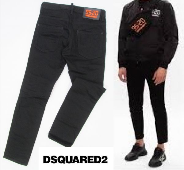 53：DSQUARED2 25周年 SKATER BLACK JEAN S78LB0036 S30564ディー 