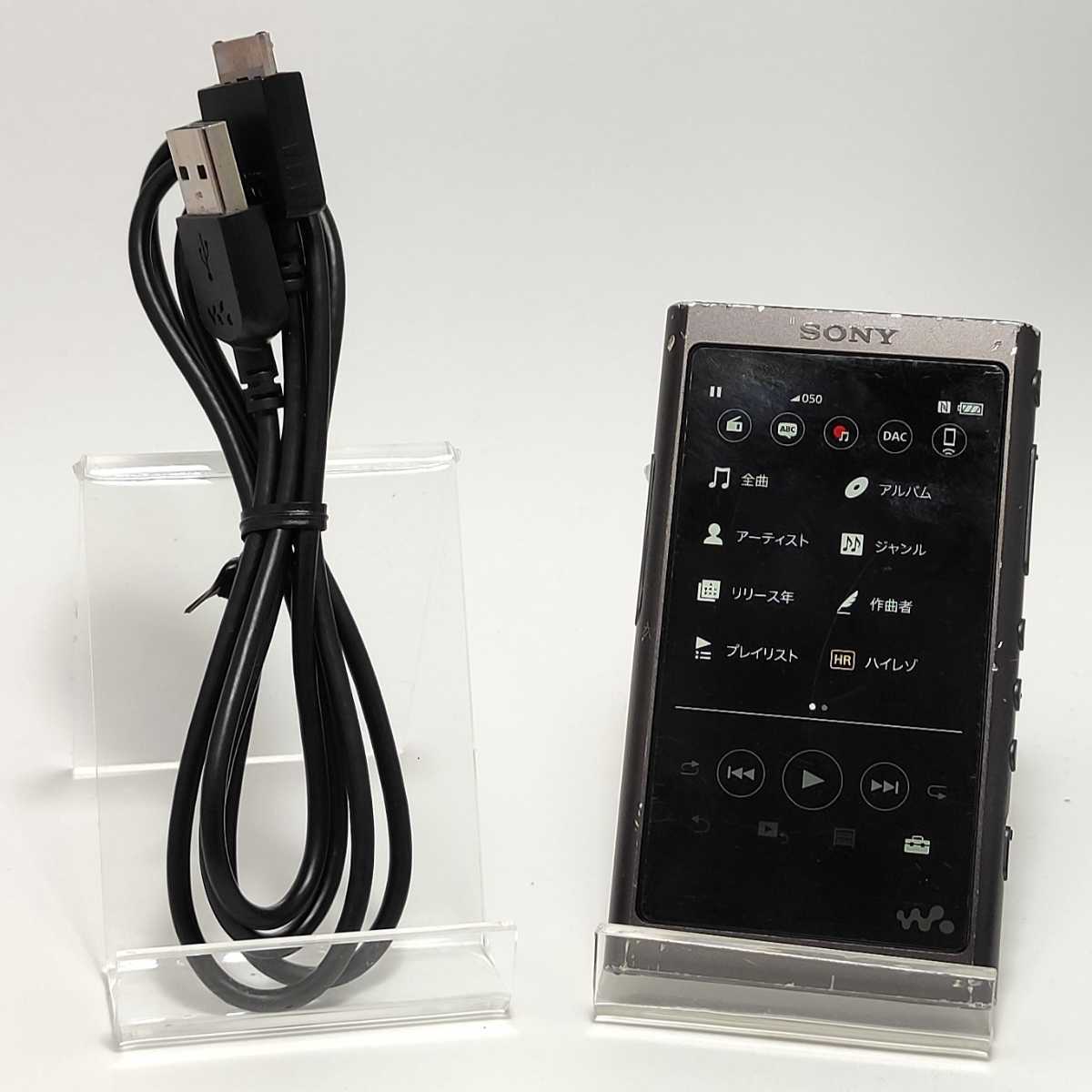 バッテリー良好☆SONY WALKMAN NW-A55グレイッシュブラック16G
