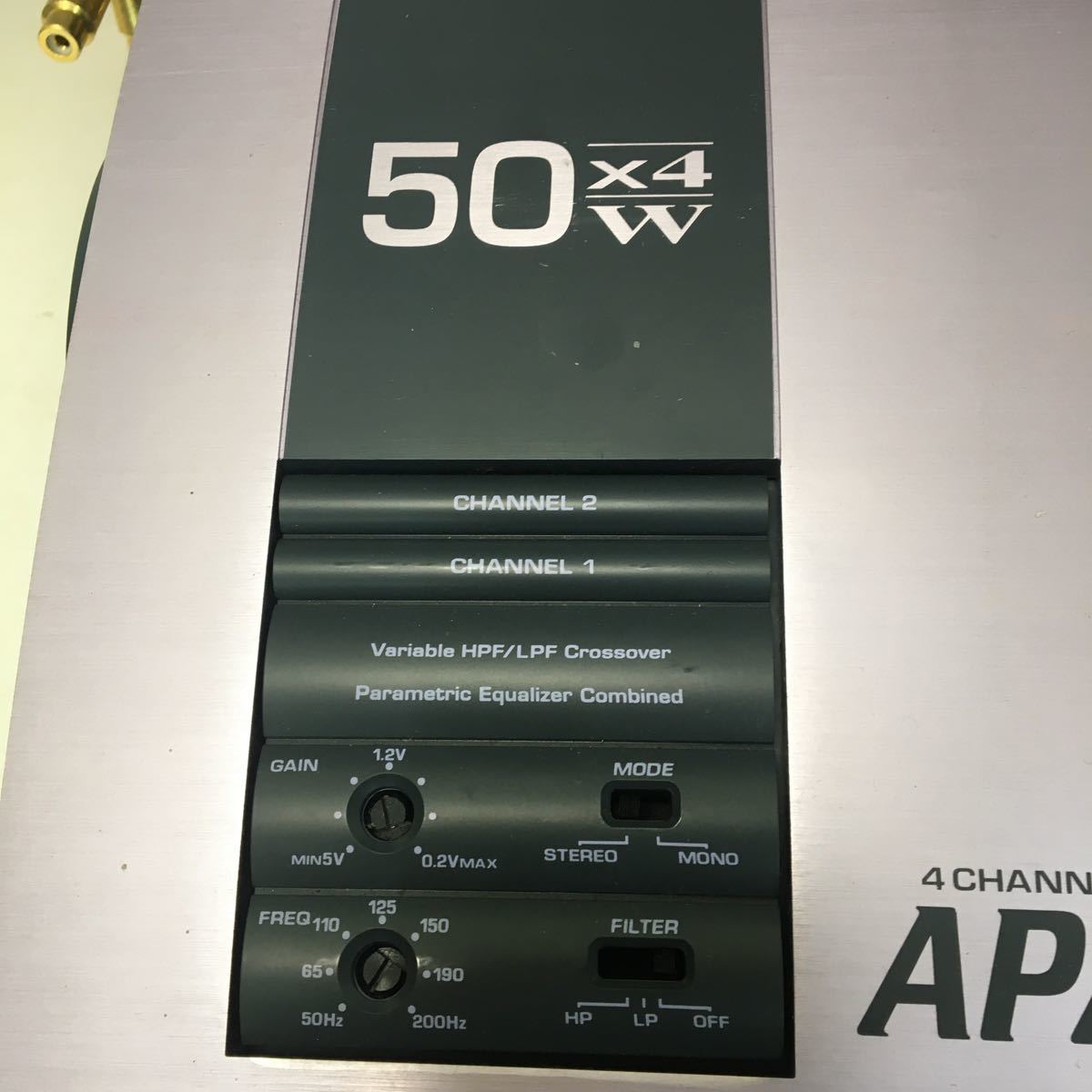 C262 ADDZEST アゼスト APA4200G 4chパワーアンプ 動作未確認 APA4200G