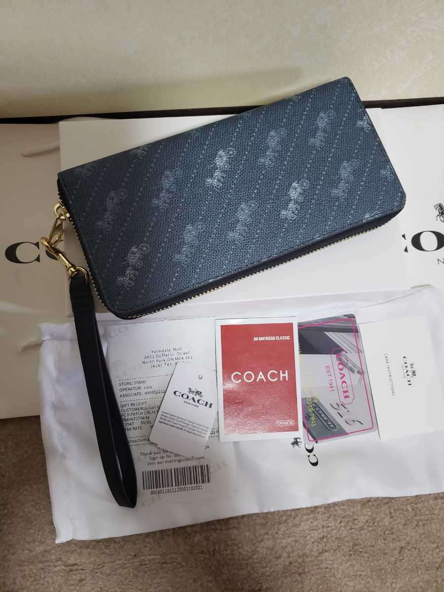 新品 未使用 coach コーチ 長財布 馬車 ブラック ホース 新品 未使用 coach コーチ 長財布 馬車 ブラック ホース
