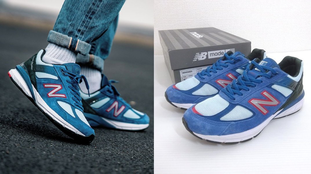 27.5cm USA製 new balance ニューバランス M990NC5 US9.5D ブルー 青 スニーカー スエードレザー(27.5cm)｜売買されたオークション情報、yahooの商品情報をアーカイブ公開 - オークファン 27.5cm