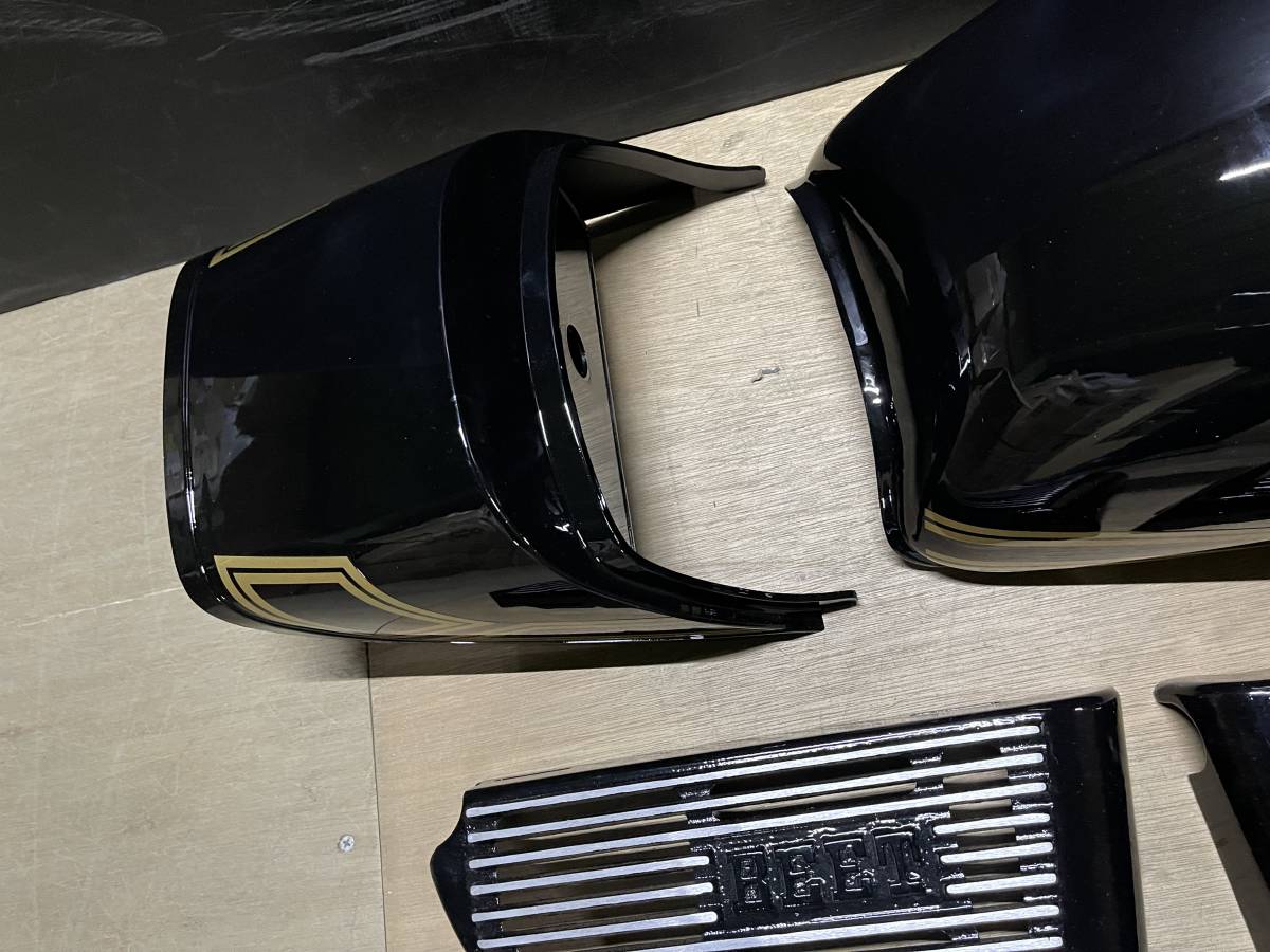 GS400 外装 セット 黒 金 E2ライン タンク テールカウル 
