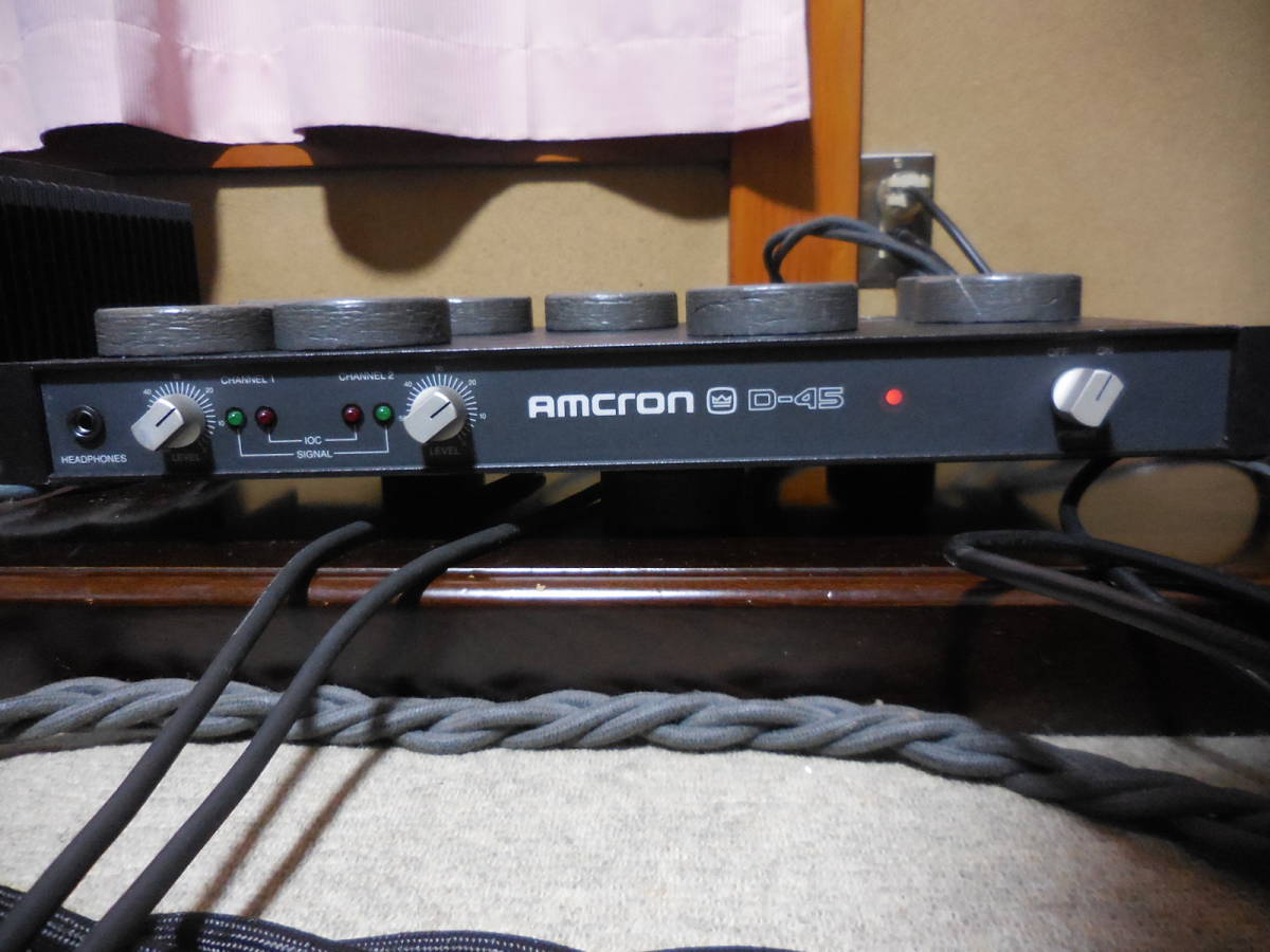 AMCRON D－45 パワーアンプ 動作品 アメリカ製 電源トランス唸りあり