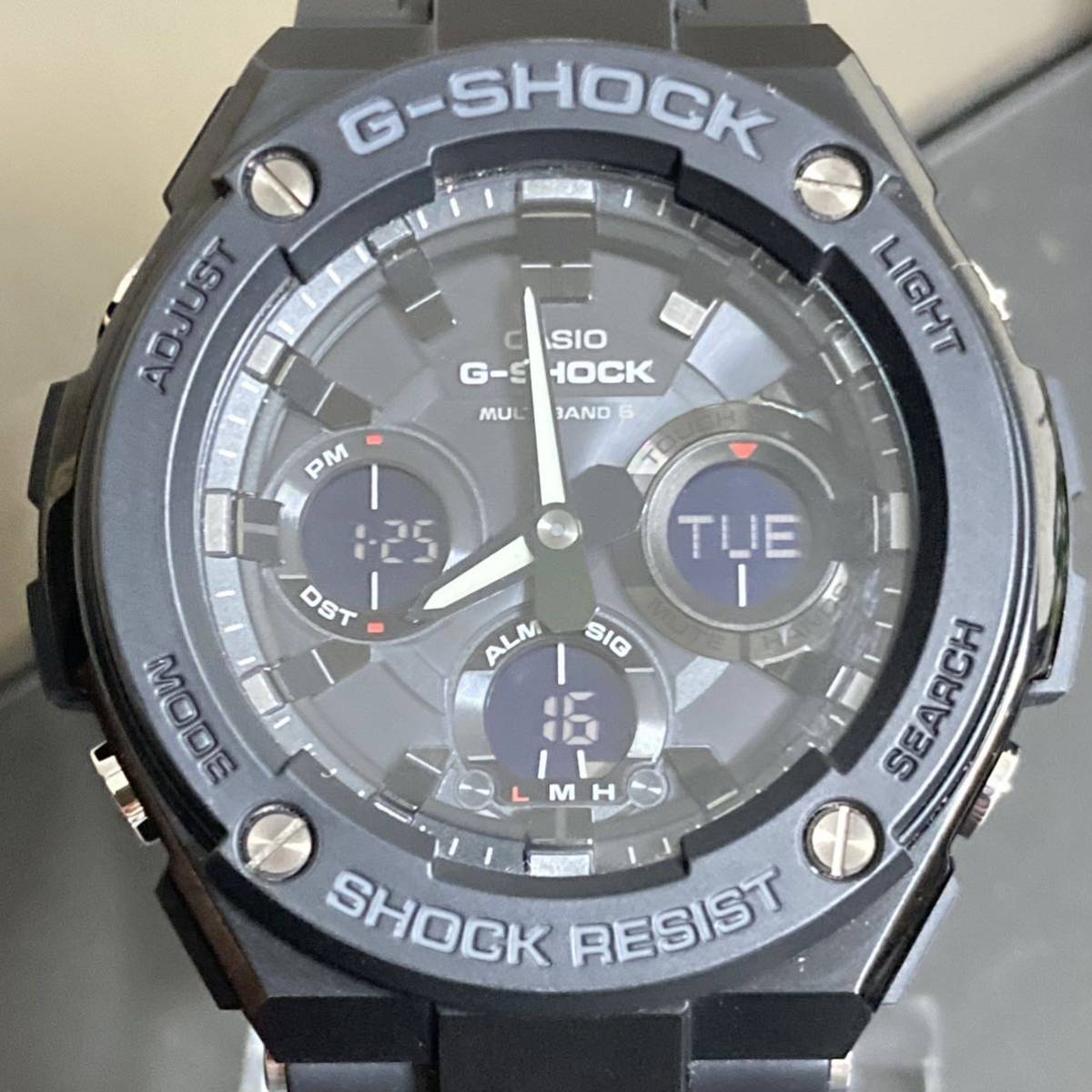 極美品 箱説付G-SHOCK GST-W100G G-STEEL電波ソーラー