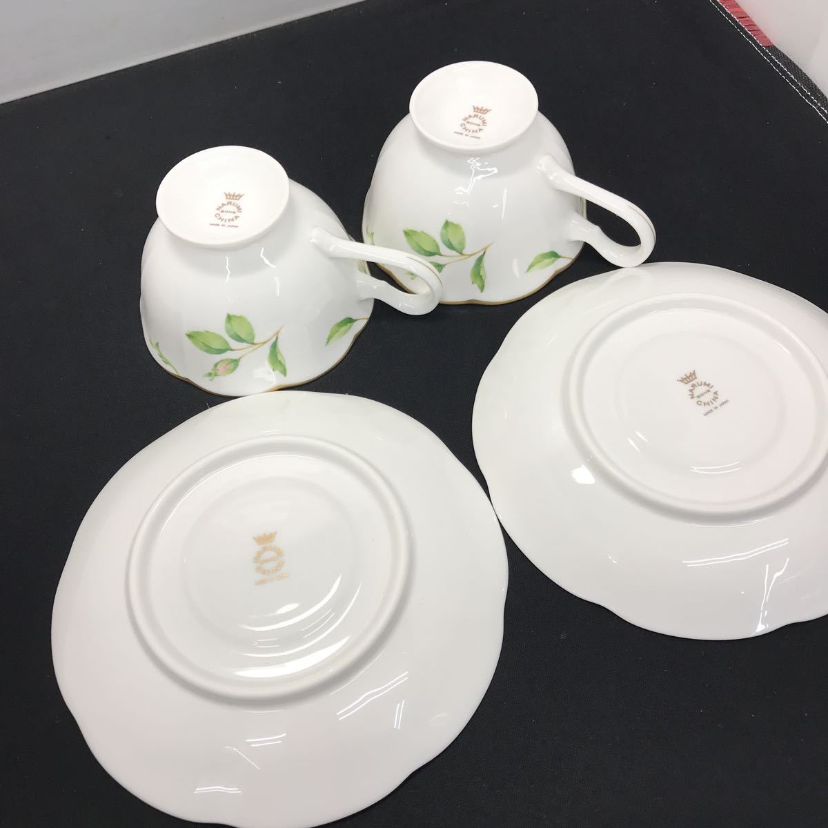 サ) 【未使用品】 ナルミ ロージーレーン ペア カップ&ソーサー 