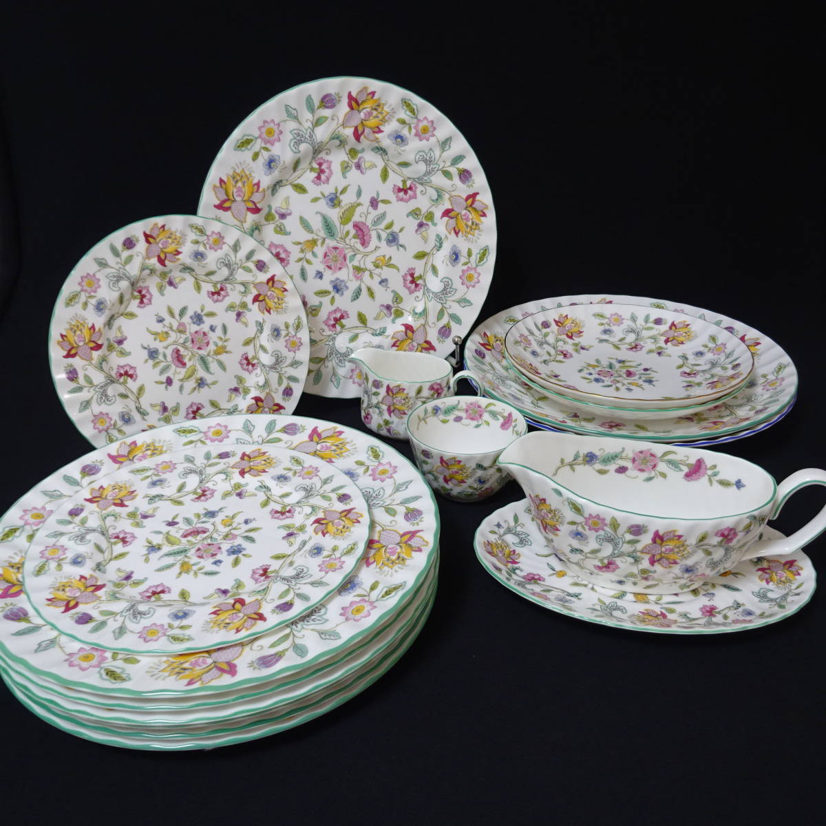 MINTON 花柄食器セット MINTON お皿 セット Minton Haddon Hall 花柄 お皿 約13.5㎝ 食器セット