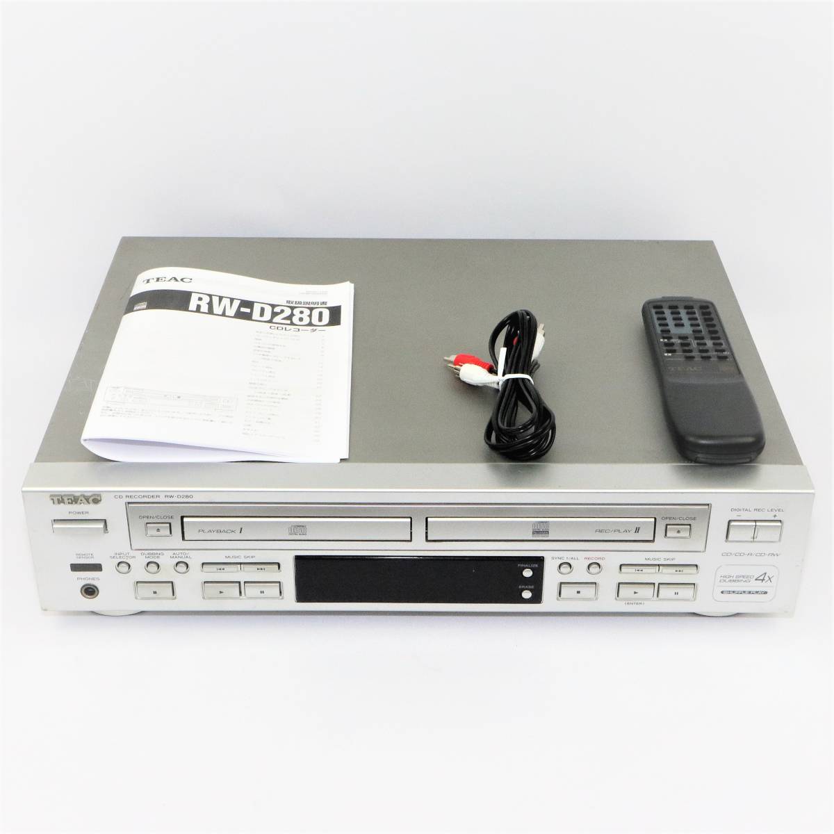 TEAC RW-D280 CDレコーダー ティアック 通電のみ 『ジャンク ダブル