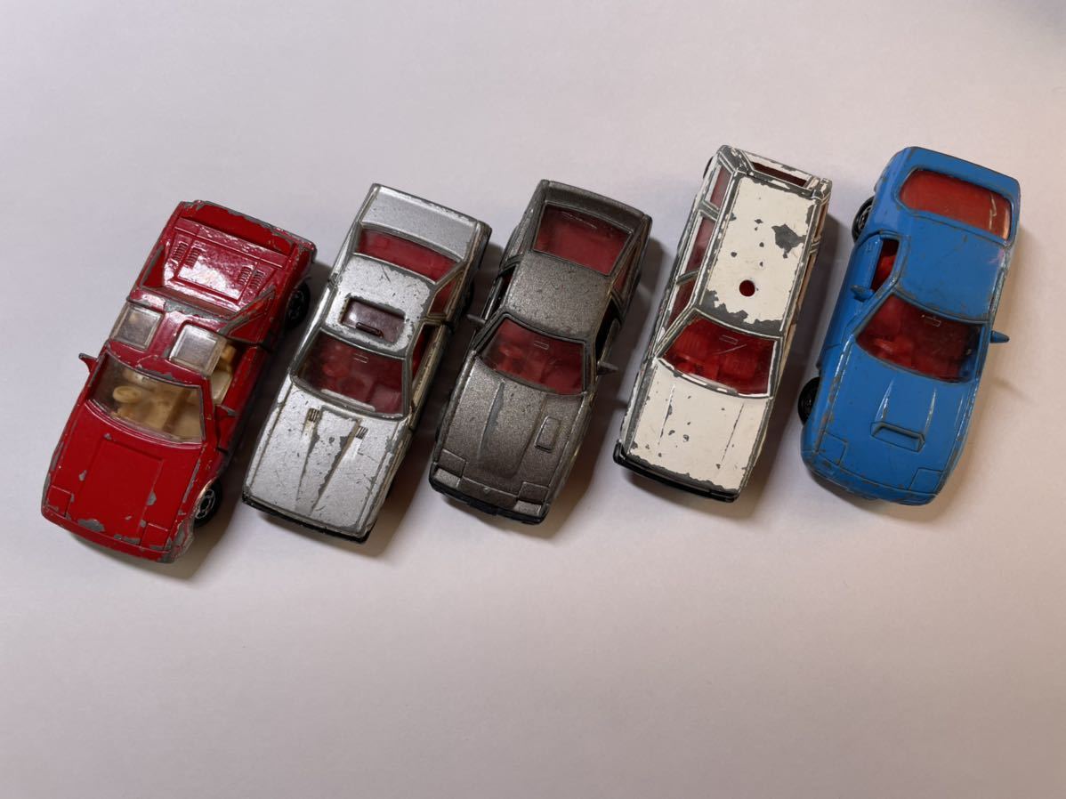 トミカ 5台セット MR-2、ソアラ2800GT、フェアレディZ 300ZX、ブルー 