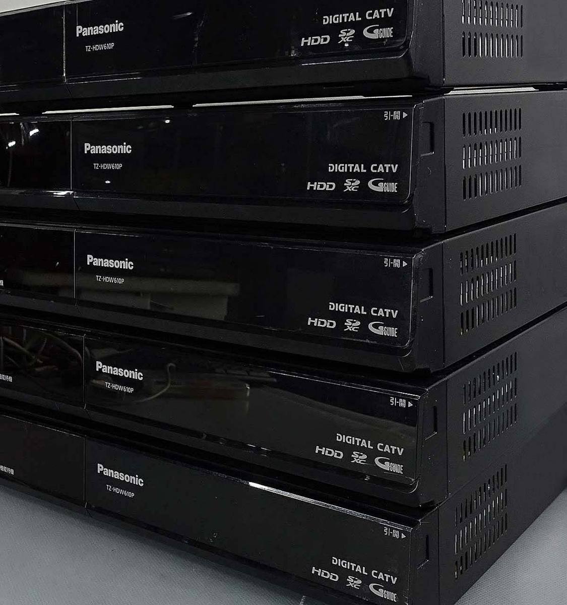 5台セット STB 録画OK Panasonic TZ-HDW610P HDD500GB内蔵 CATV セット