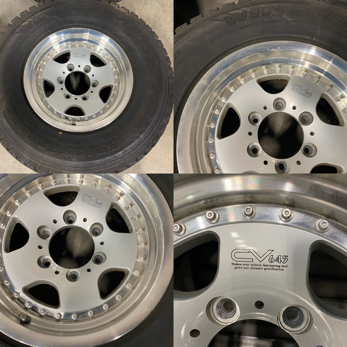 4JJ27 【売り切り】BRIDGESTONE CV645 15インチ ホイール 8JJ +10 