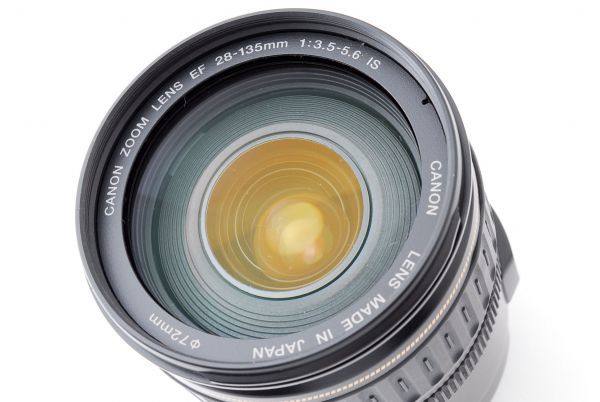 キヤノン ZOOM Canon 18- 0 レンズフード付き ★フード付き極上完動品★ CANON キヤノン ZOOM LENS EF 28-135mm F3.5-5.6 IS USM 手ブレ補正 標準 ズームレンズ #916711