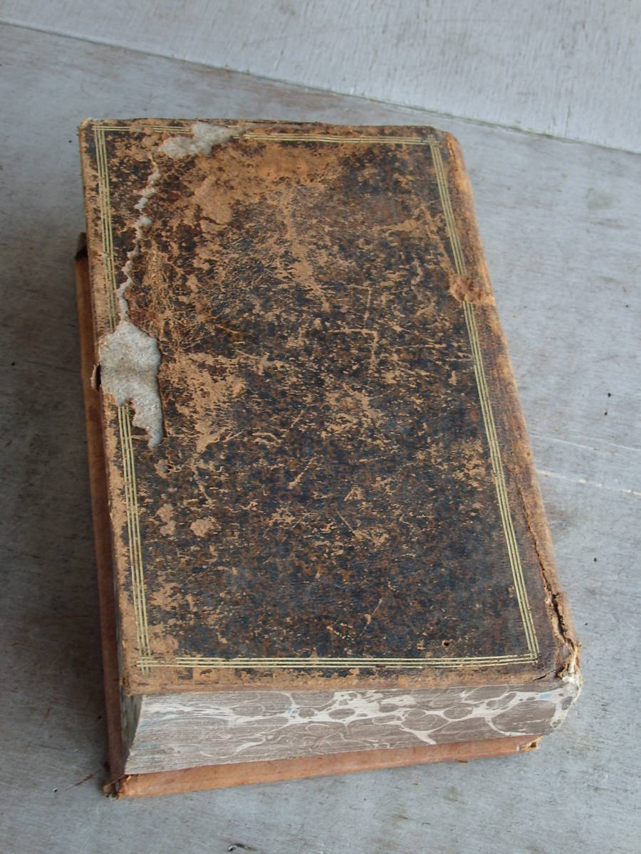 古書 本 フランスアンティーク 洋書 ブック オブジェ 古本 紙もの 19