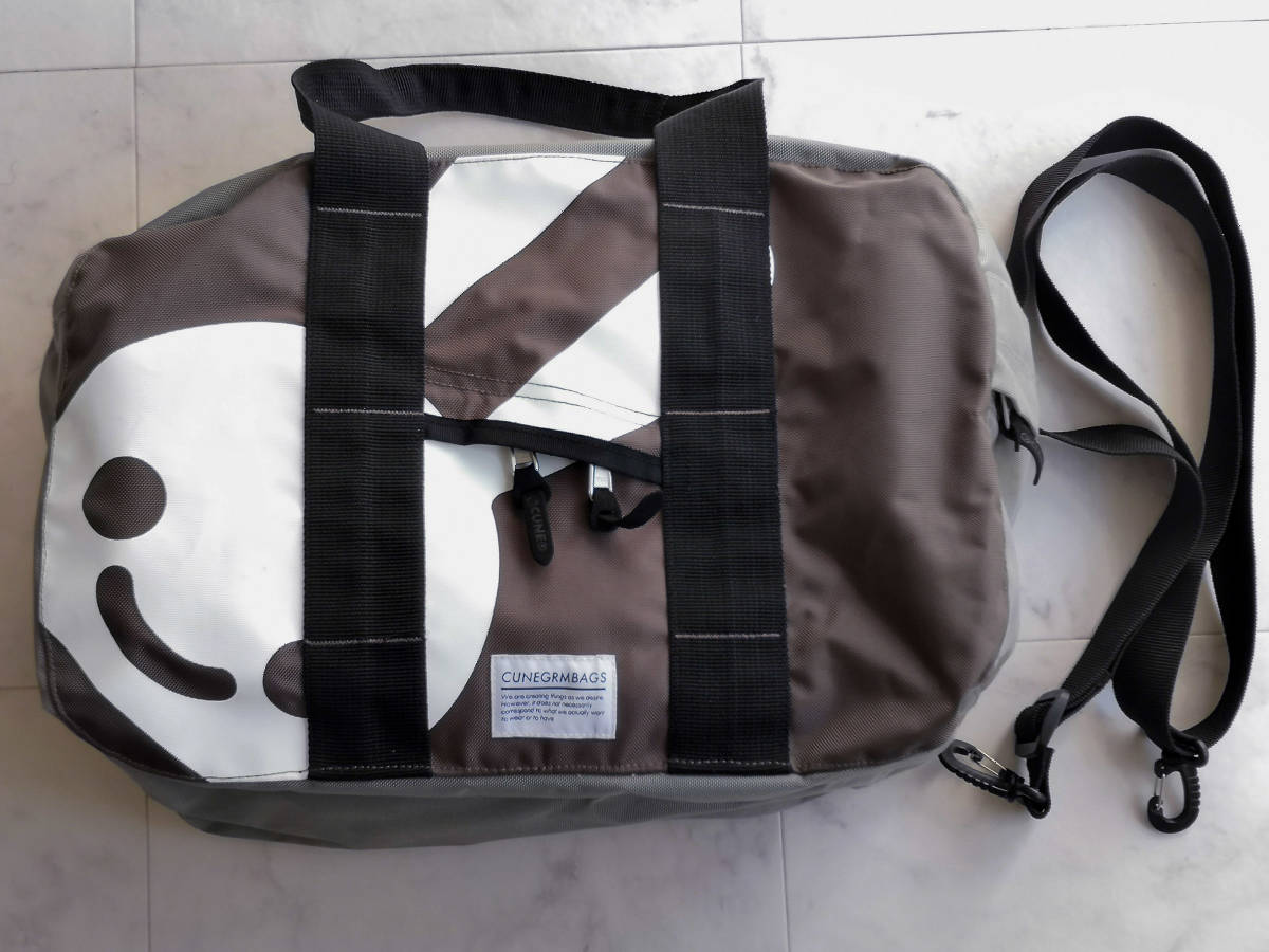 ■CUNE GRM ダッフルバッグ グレー 中古 （ショルダーバッグ トートバッグ