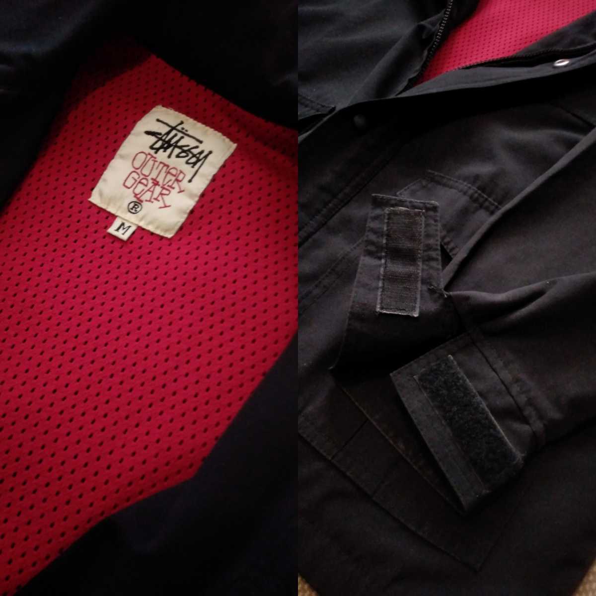1996 OLD STUSSY SPORT 90s USA製 M 黒 スタンドカラー 1996 OLD STUSSY SPORT 90s USA製 M 黒 スタンドカラー