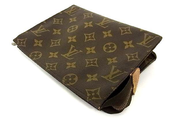 モノグラム M47544 1円 ポッシュトワイレット19 ケース BQ3346 1円 LOUIS VUITTON ルイヴィトン M47544 モノグラム ポッシュトワレ マルチポーチ コスメポーチ 小物入れ レディース ブラウン系 V8695bk