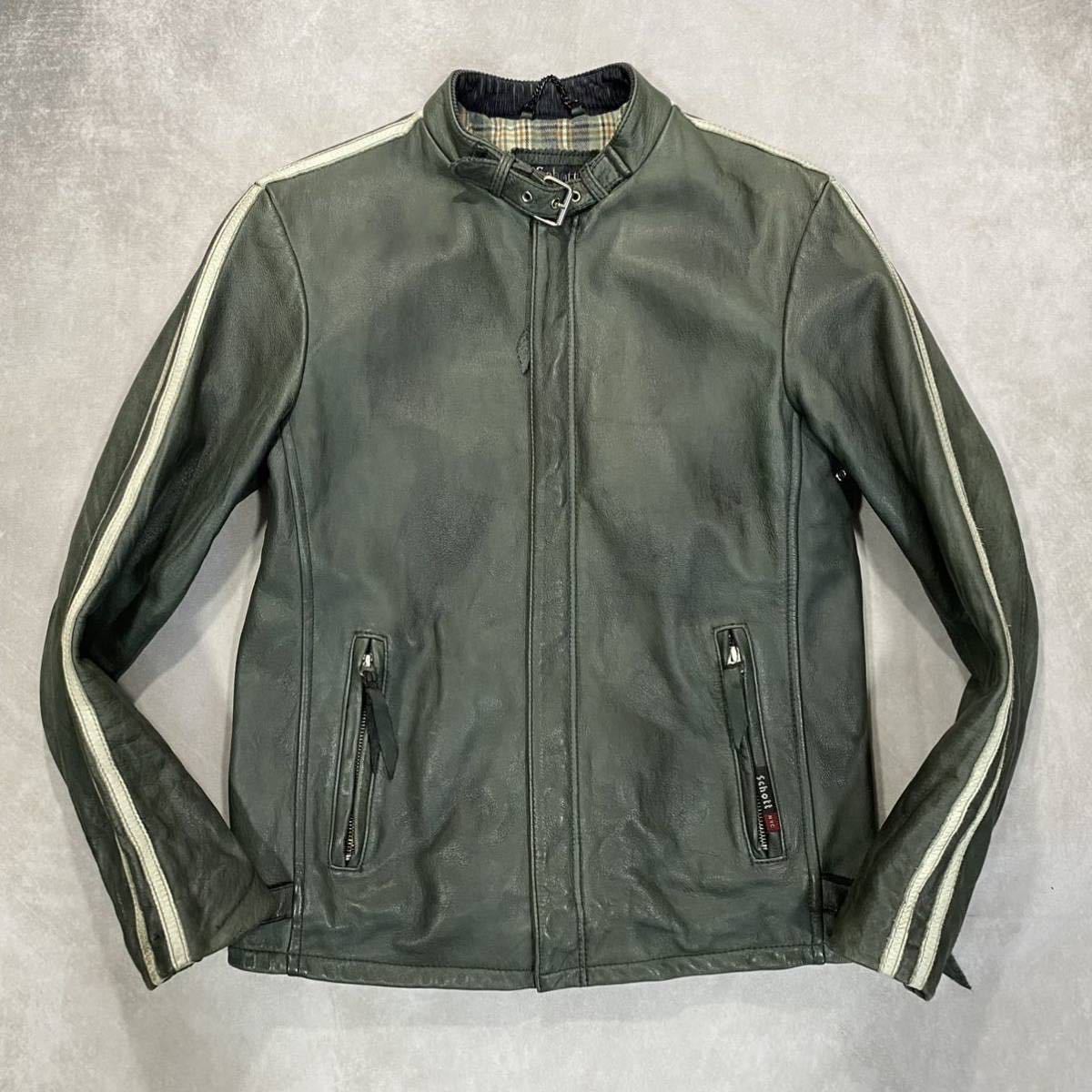 ショット:Schott N.Y.C】 ライダース レザージャケット (M) 牛革 