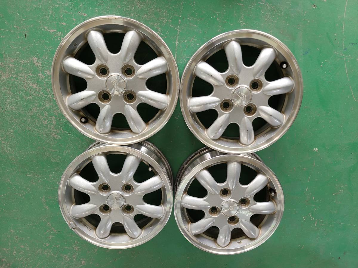 13インチ 4本 ダイハツ純正 ダイハツ 4本セット +40 PCD100 中古アルミ 