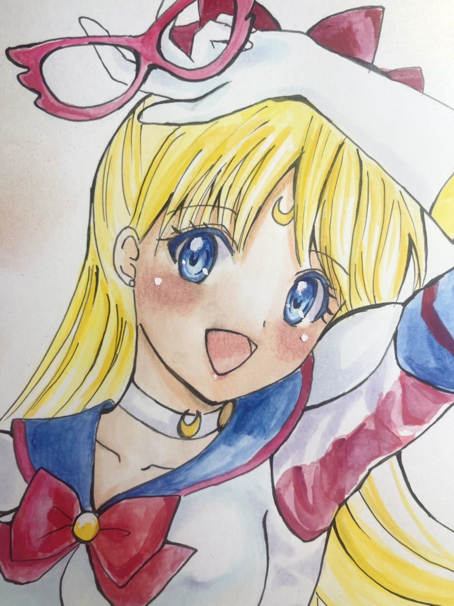 手描きイラスト セーラーv セーラーヴィーナス 愛野美奈子 手描きイラスト 売買されたオークション情報 Yahooの商品情報をアーカイブ公開 オークファン Aucfan Com