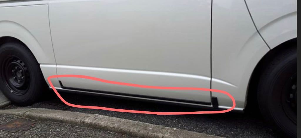 HOT，新作 ハイエース 寒冷地仕様 スライドドア防雪モール 新車外し