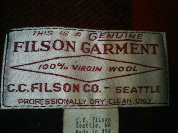 FILSON GARMENT / マッキーノクルーザージャケット / サイズ：38