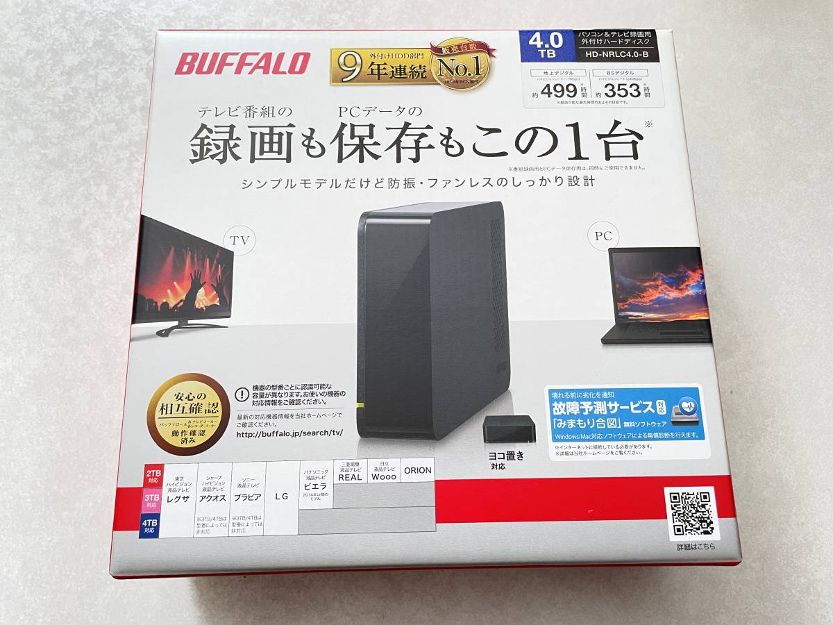 HD-NRLC4.0-B : 外付けHDD バッファロー 4TB | DriveStation Buffalo 